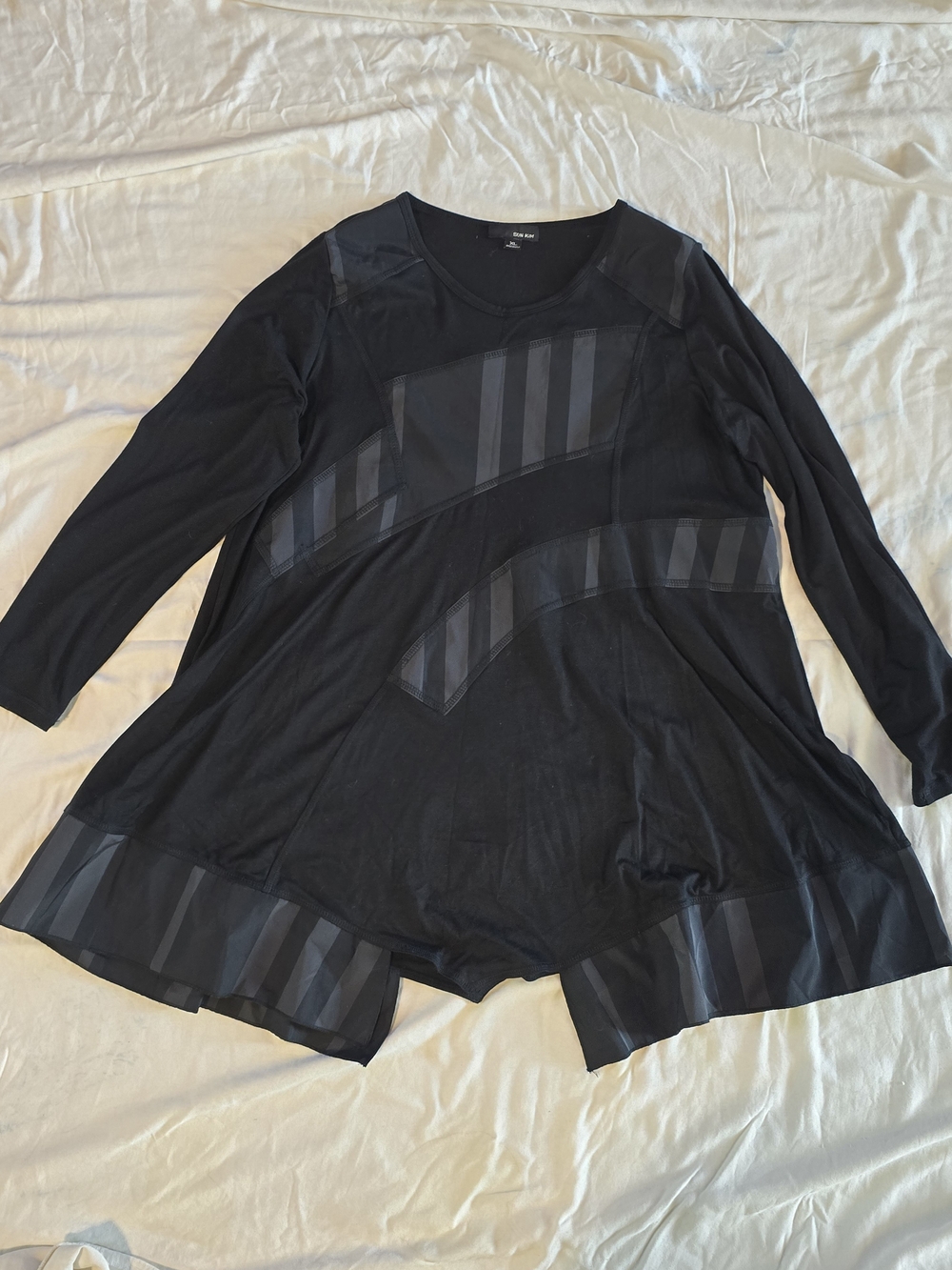 Sun Kim asymmetrical long-sleeve top